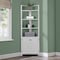 Alaterre Furniture Dover 25"W x 68"H Corner Storage Cabinet with 2 Doors and Open Shelving ANDO77WH - alternate 4